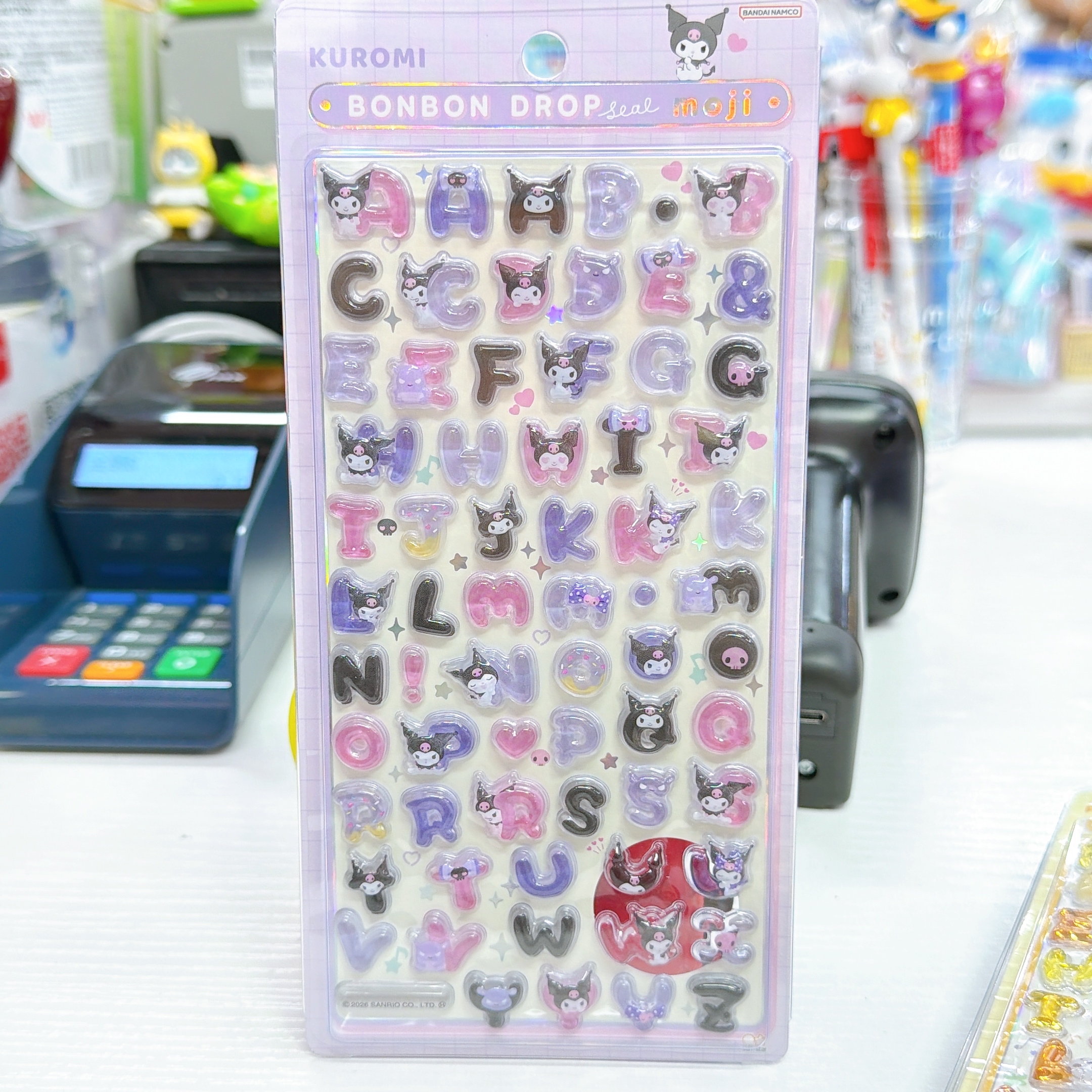 日本直送Sanrio新款字母bonbon drop貼紙