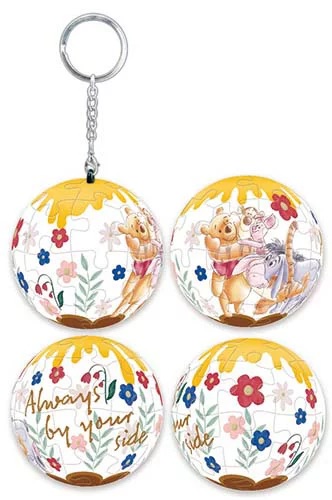 📦訂購 台灣代購 Disney 迪士尼 Winnie The Pooh 小熊維尼 24片球形鎖匙扣拼圖