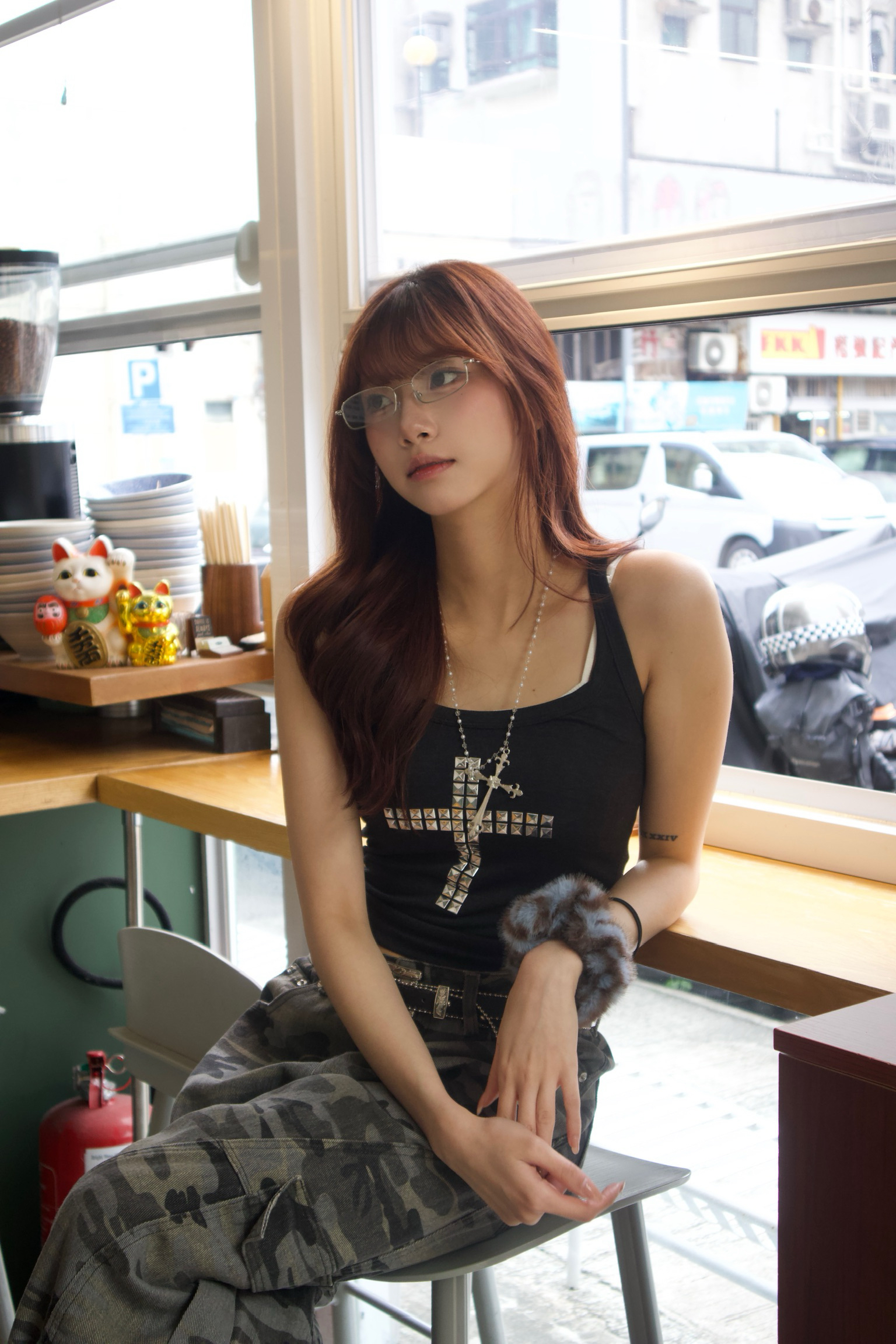 韓國Sexy系列十字架閃閃背心