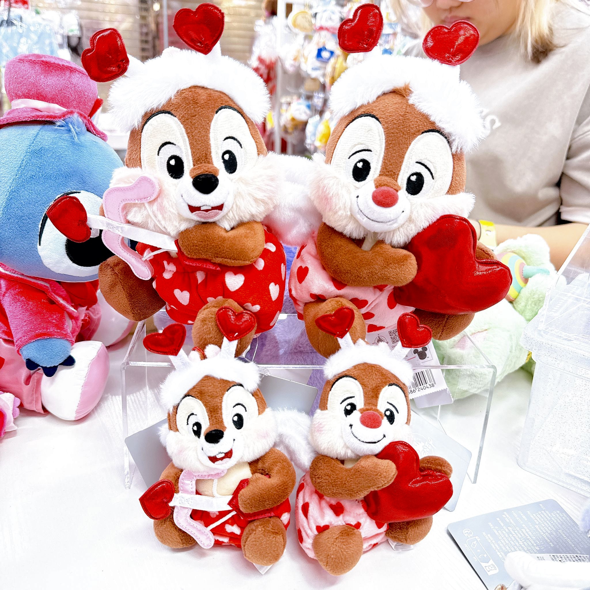 日本直送東京迪士尼chip and dale情人節系列