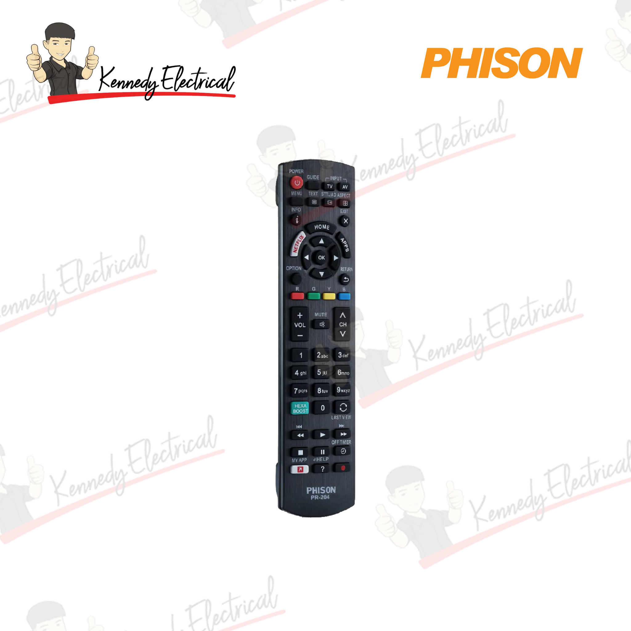Phison TV Remote Control For Panasonic PR-204