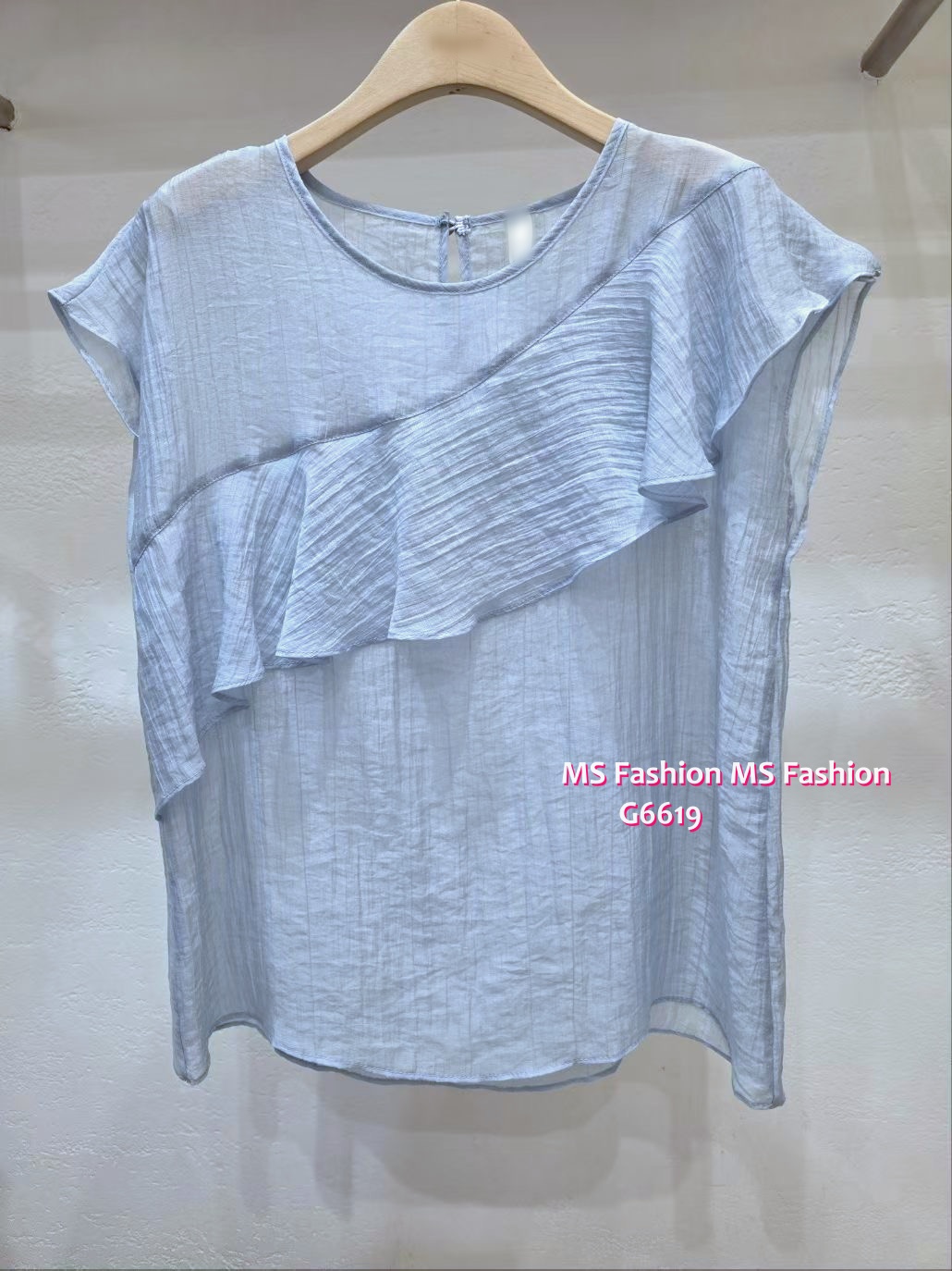 G6619 靚料靚色ruffle top