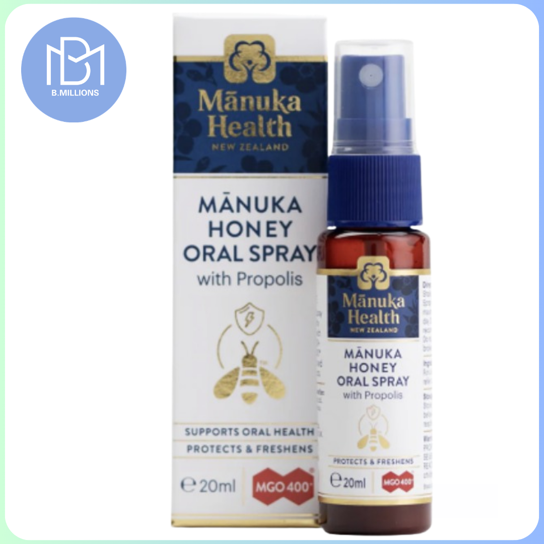 Manuka Health 蜜紐康 新西蘭 Manuka Health 蜂膠口腔噴霧（含蘆卡蜂蜜 MGO 400+ UMF13+）20ml