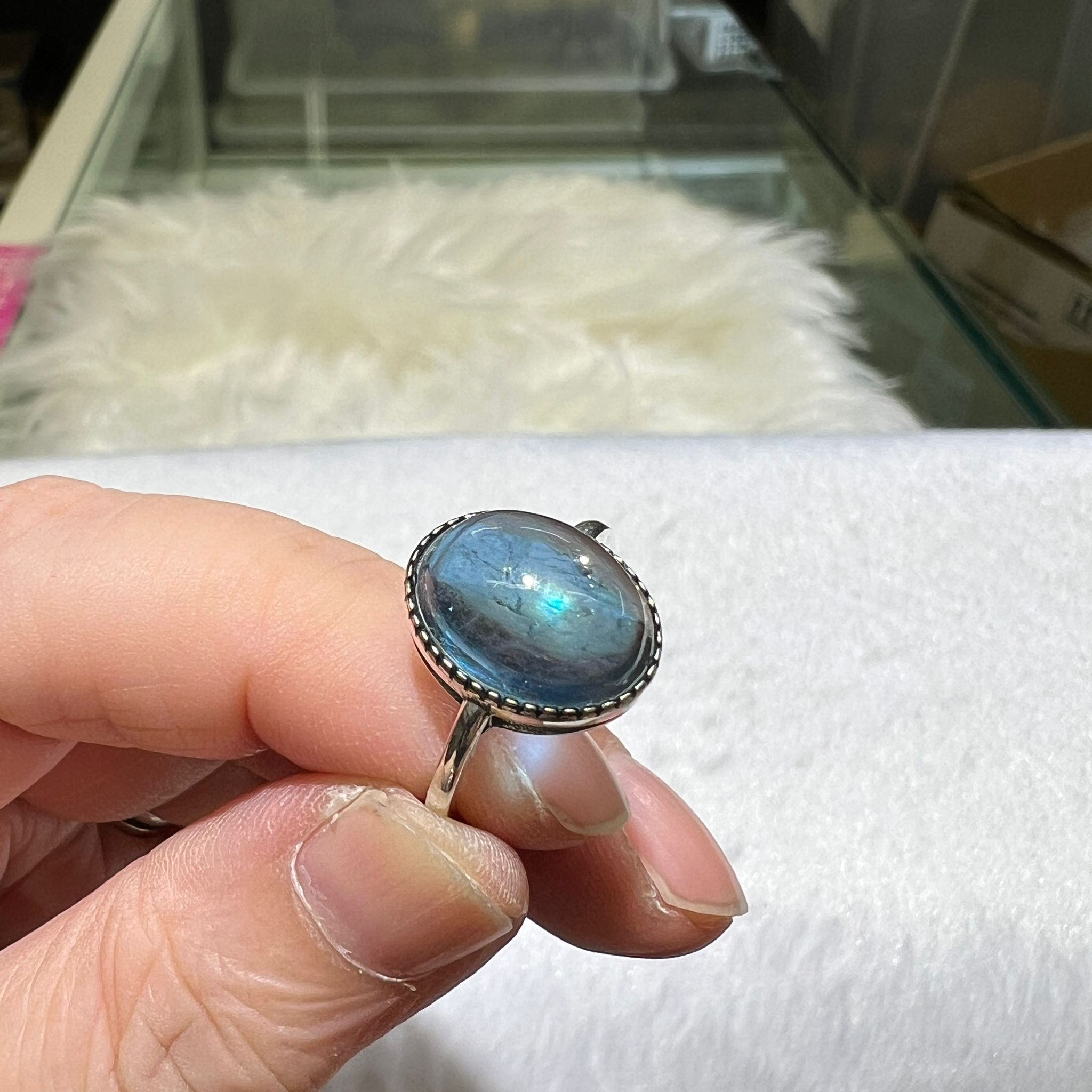 海藍寶戒指 #CA0006