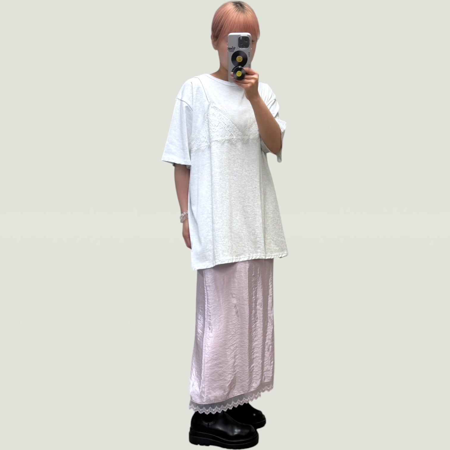 221324 假Lace Top Tee
