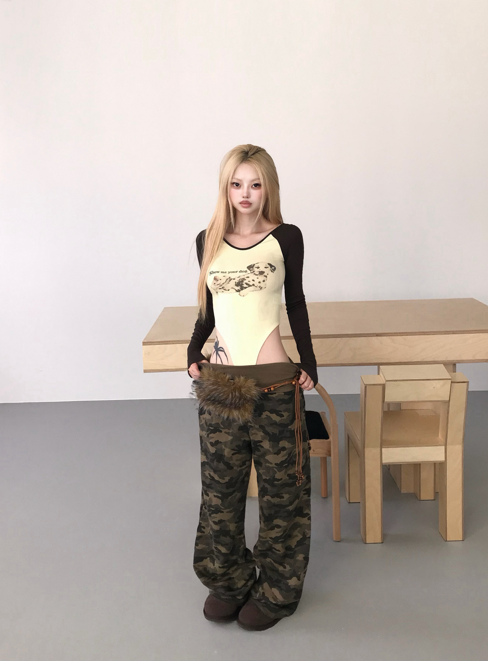 Graphic Raglan Bodysuit