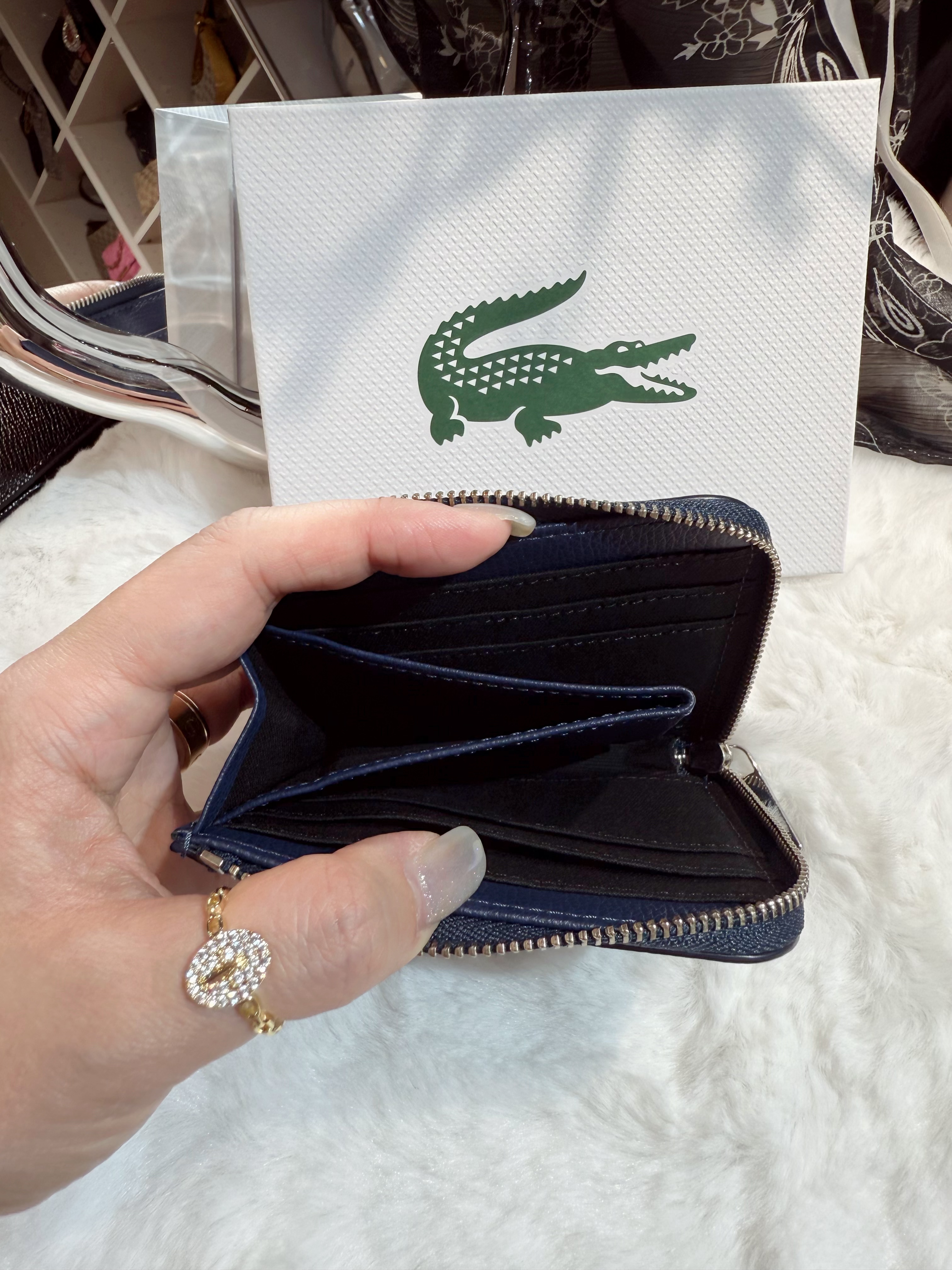 Lacoste wallet navy