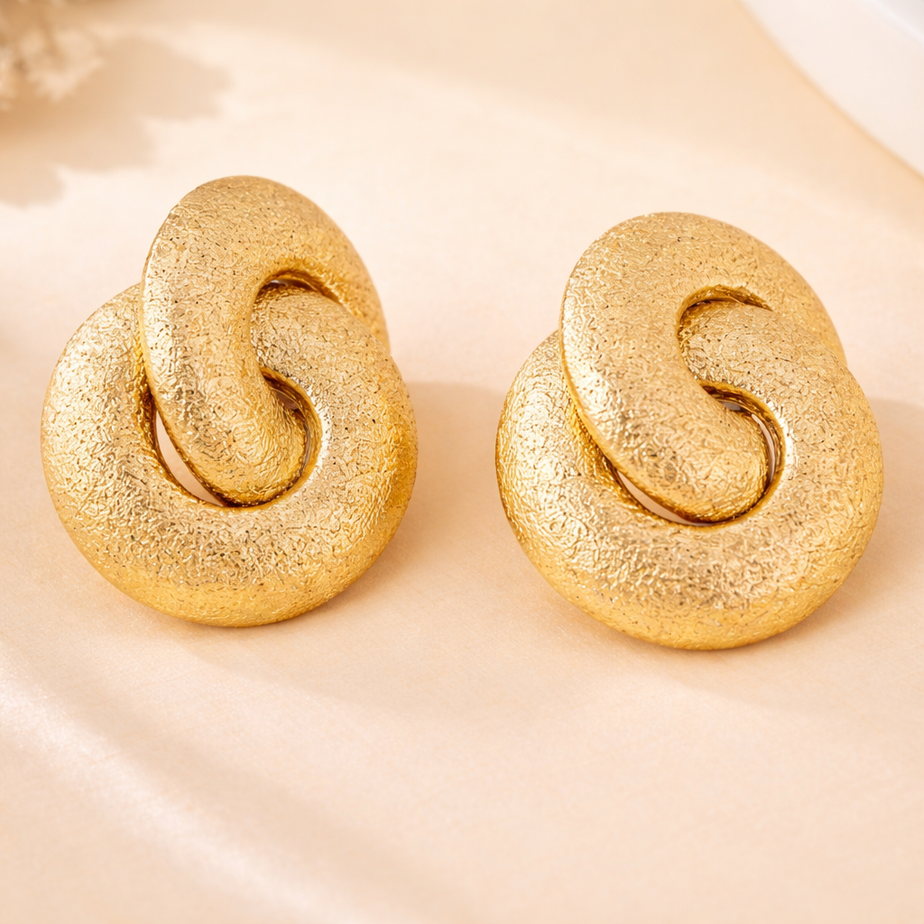 Chunky Abstract Knot Earrings