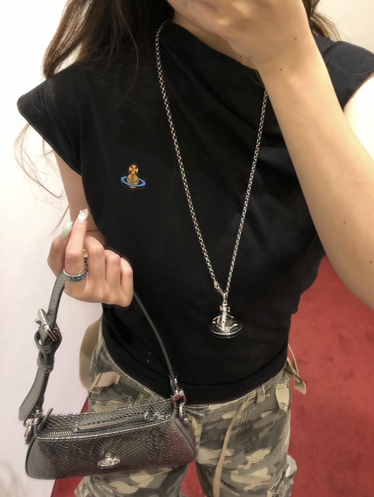 訂貨 ✈️ 折扣 Westwood 黑色不對稱 Tee Size XS/S/M/L