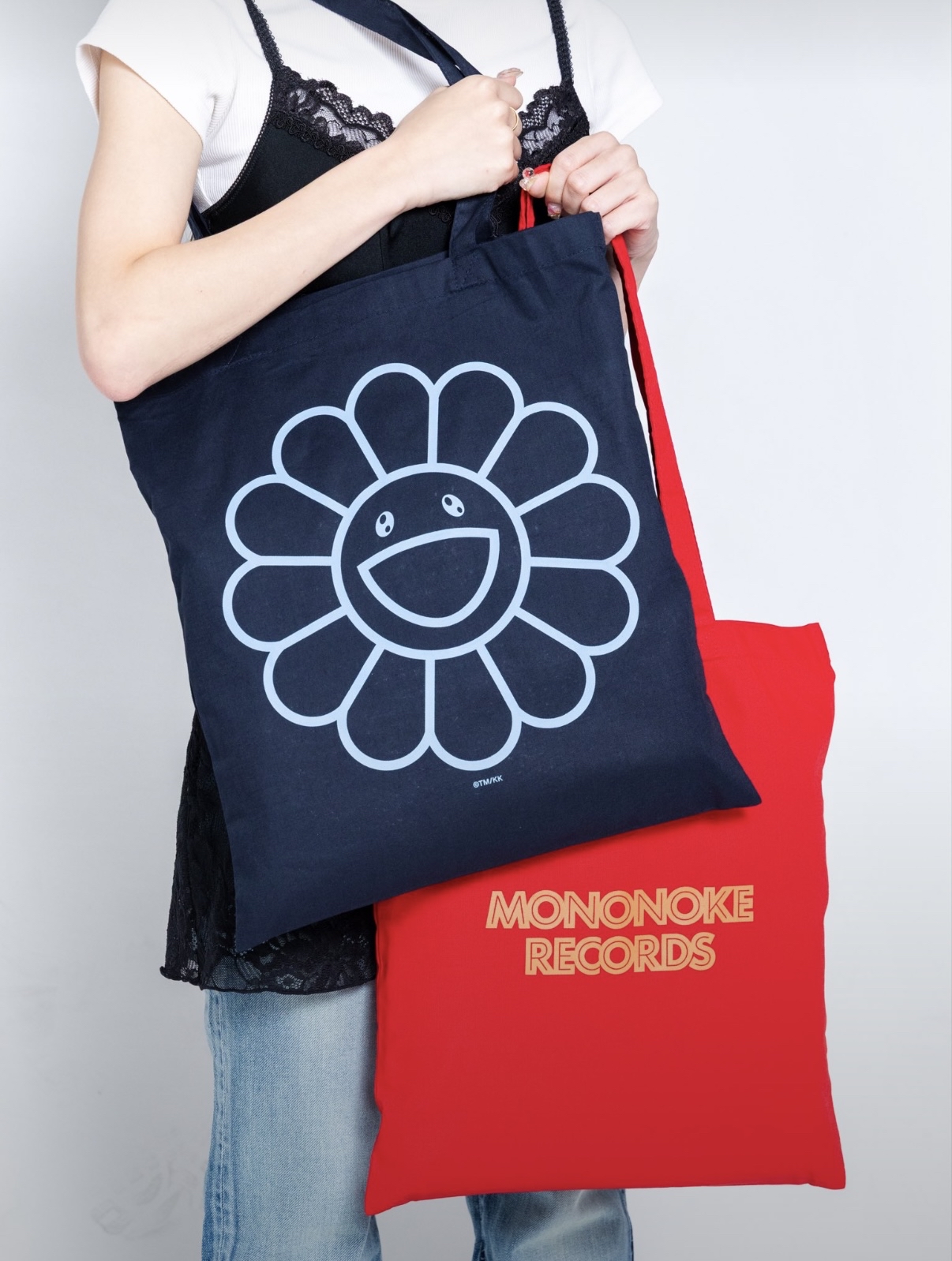 TONARI NO ZINGARO x 村上隆 MONONOKE RECORDS 經典太陽花帆布ToteBag 