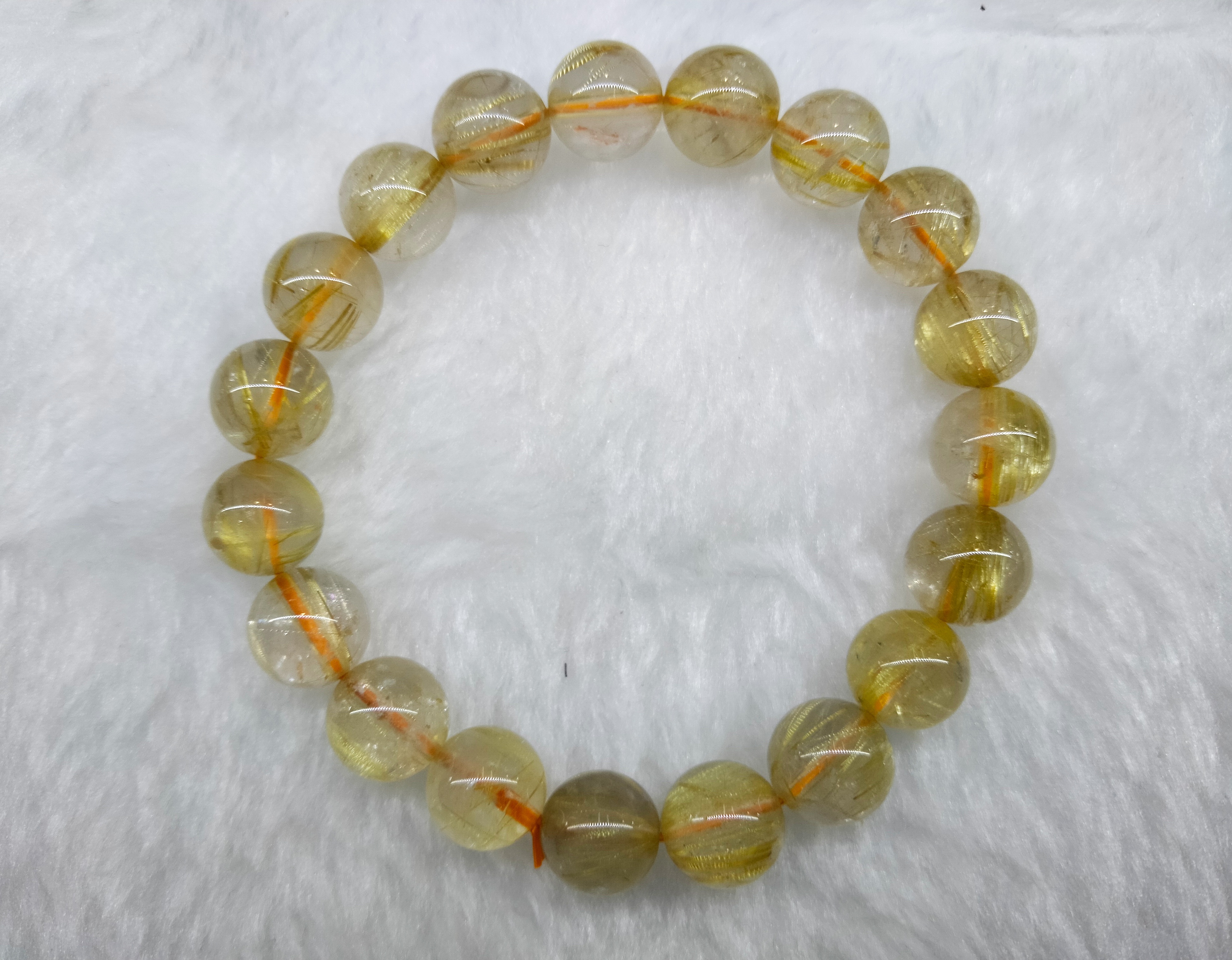 金髮晶手串 (10+mm)