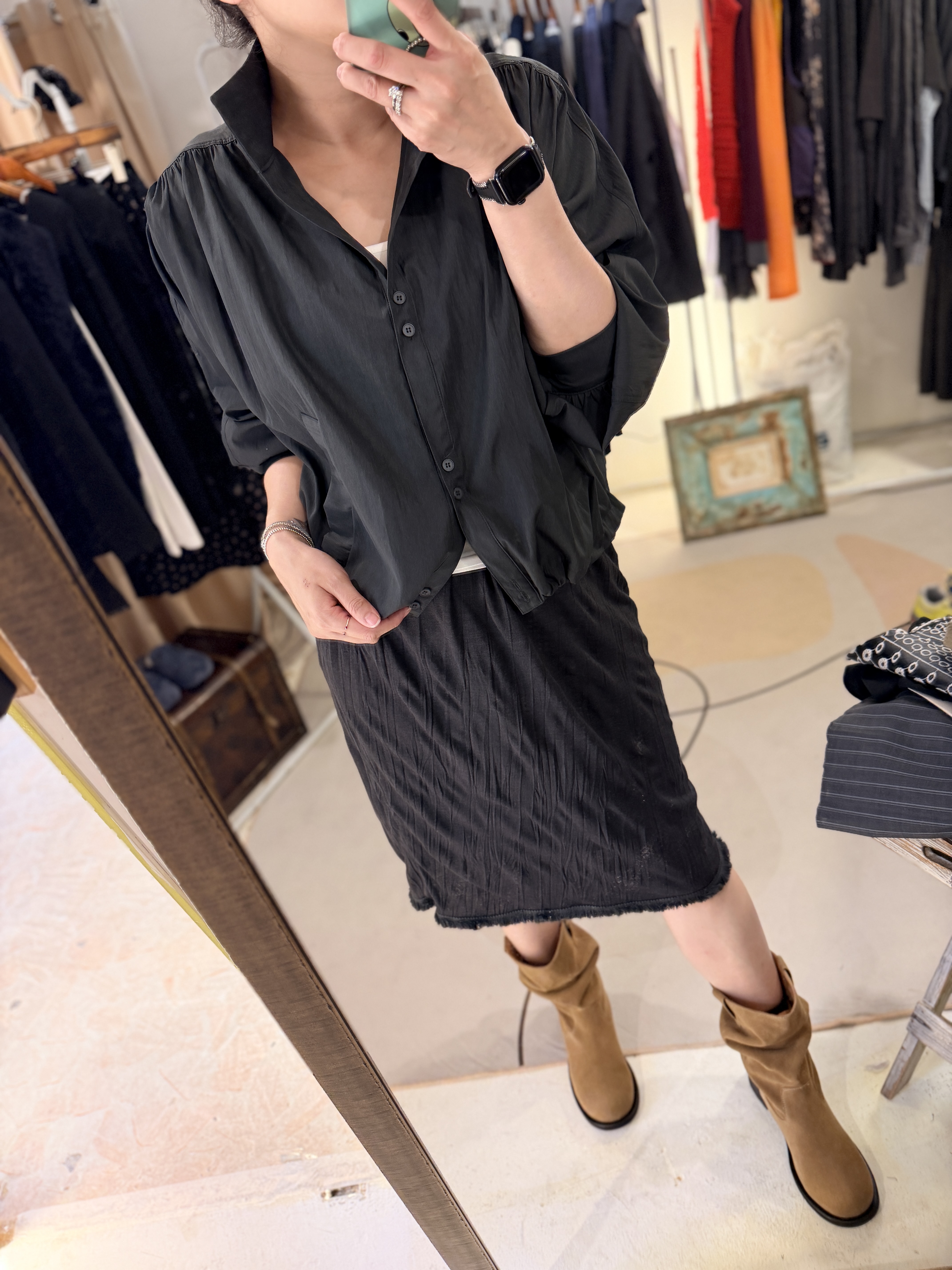 Button shirt jacket