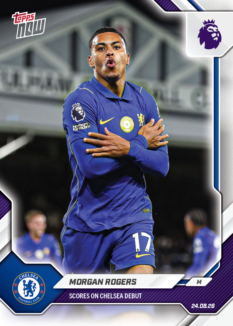 Morgan Rogers - 2026/27 Premier League Topps NOW® #9 車路士首球【團購】