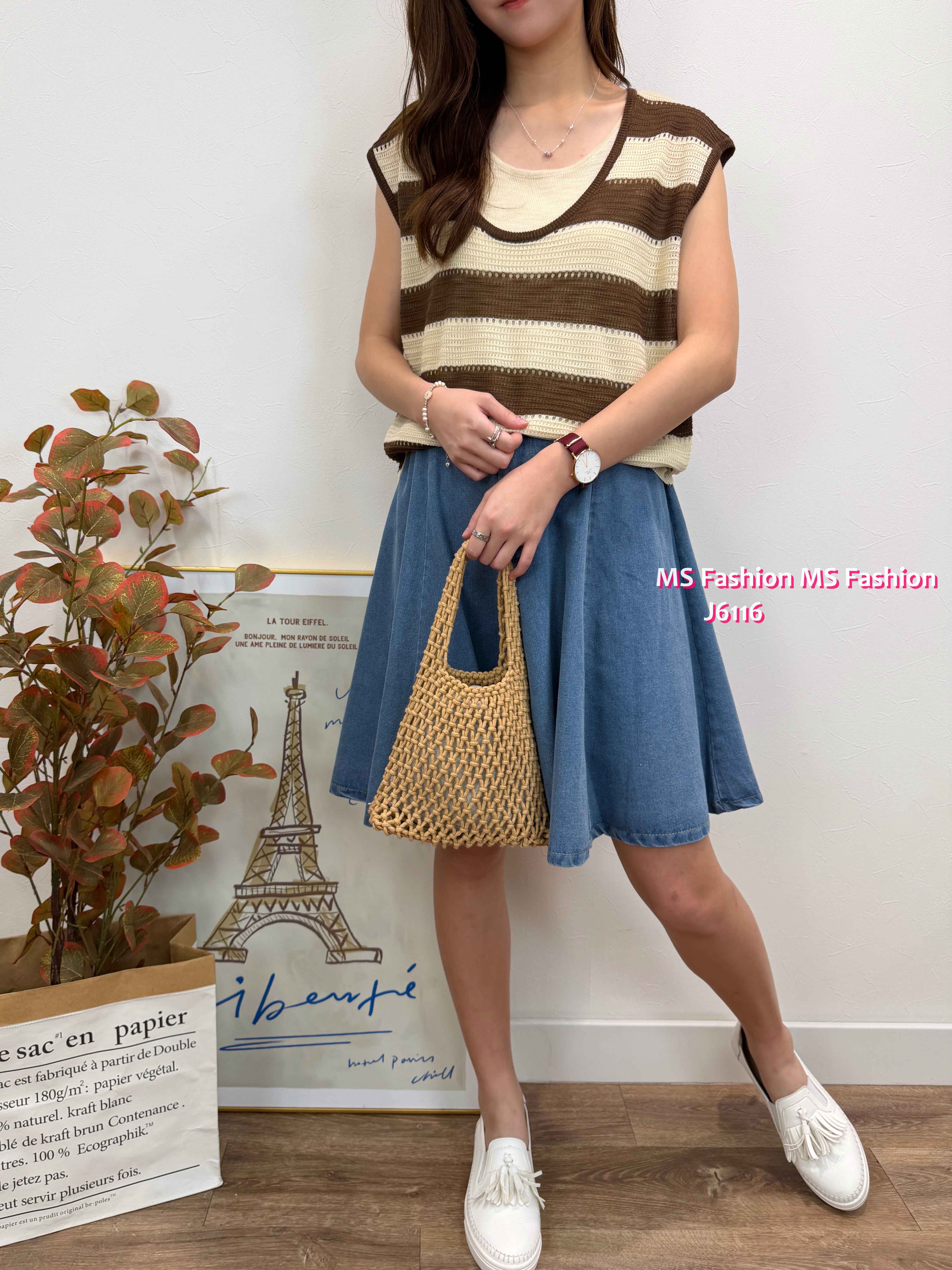 J6116 A cut牛仔裙