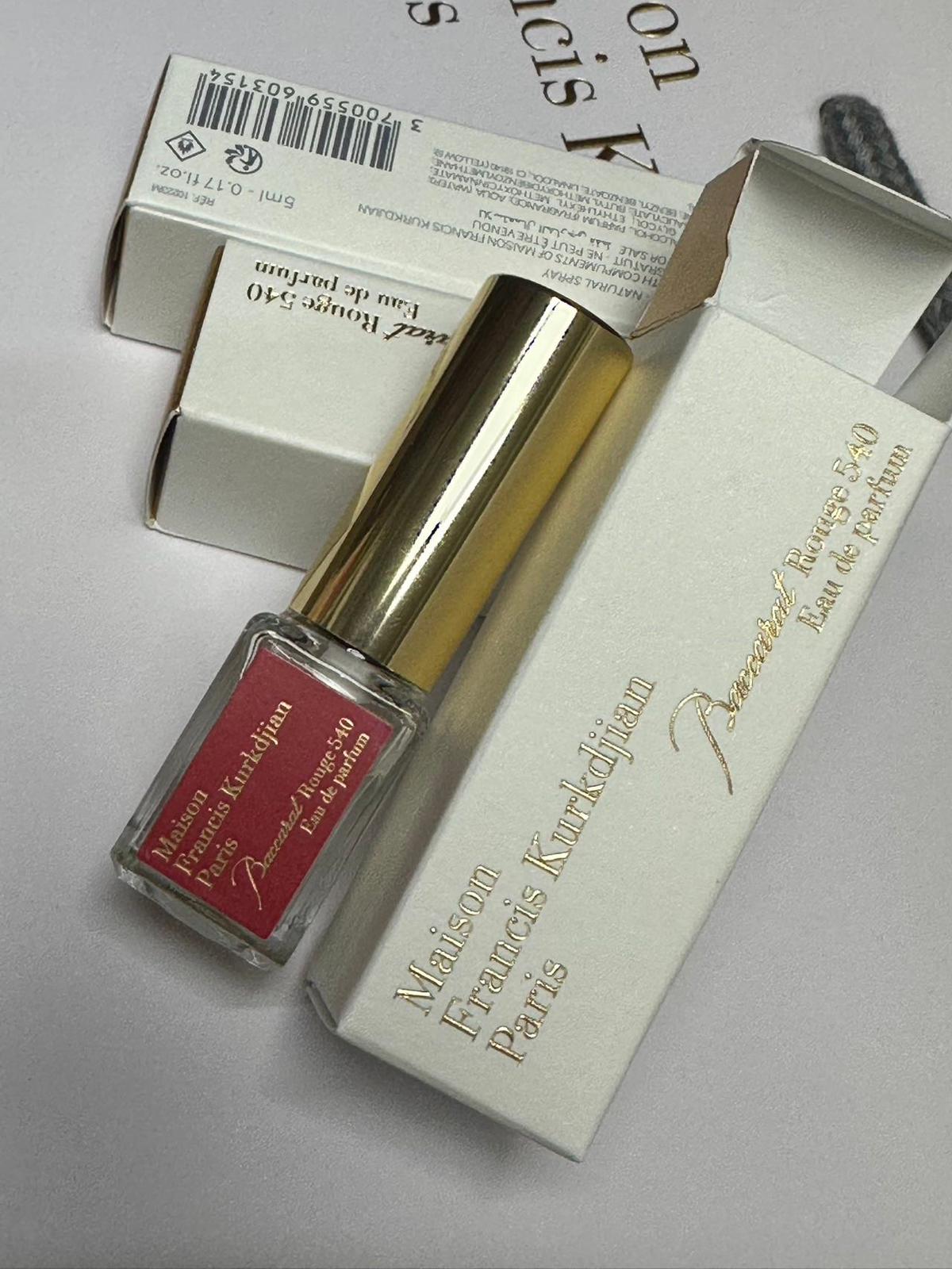 MFK 晶紅540香水 5ml小樣｜富家千金香 便携试香