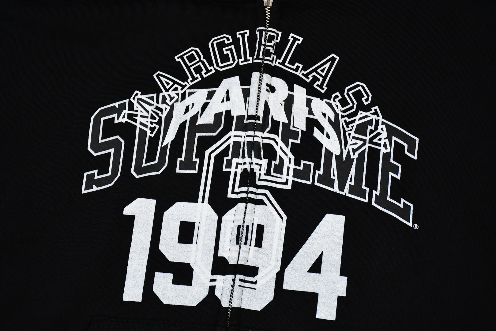 Supreme x MM6 Maison Margiela Zip Up Hooded Sweatshirt