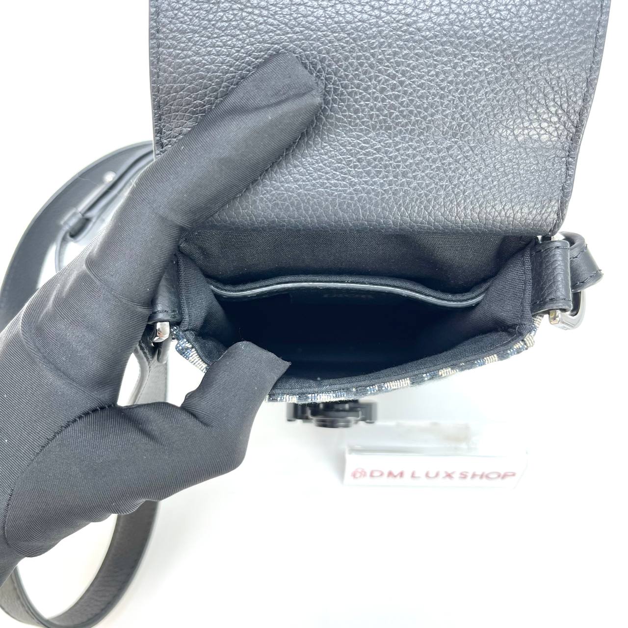 Dior Oblique Vertical Saddle Pouch
