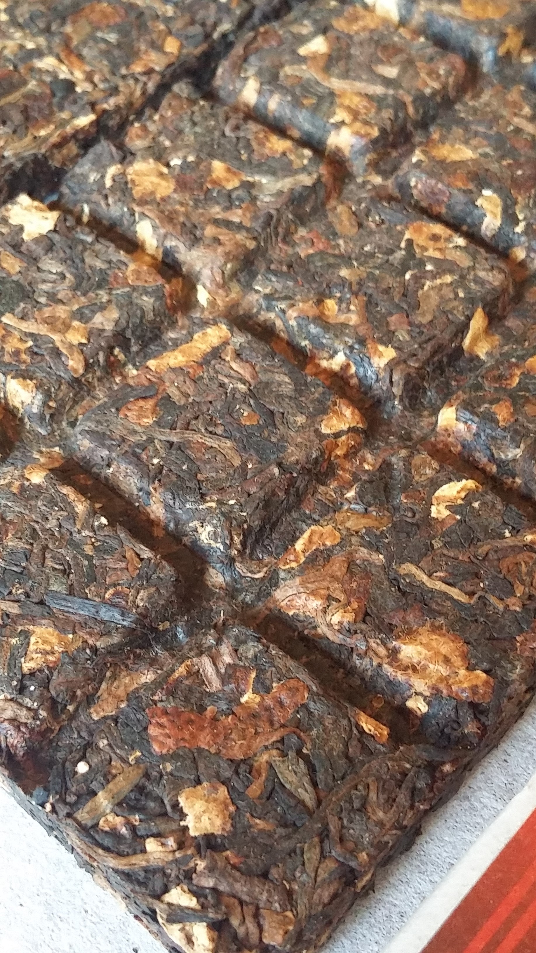 空郵英國(包郵費及包裝) -  2011年正宗新會核心區梅江大紅皮-普洱陳皮茶90g - 朱古力磚(片狀陳皮)