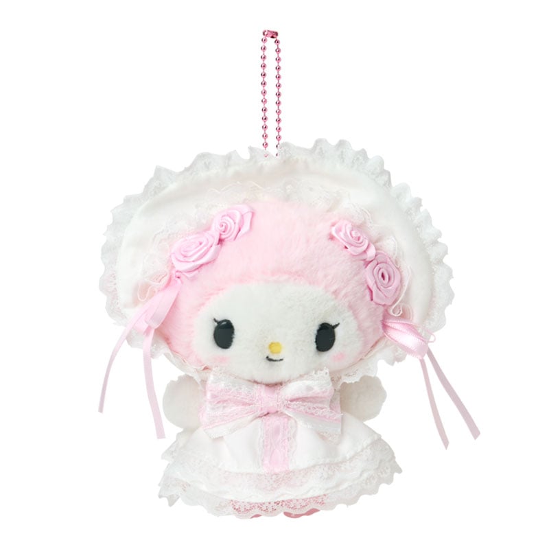 Mascot holder  (white frill)