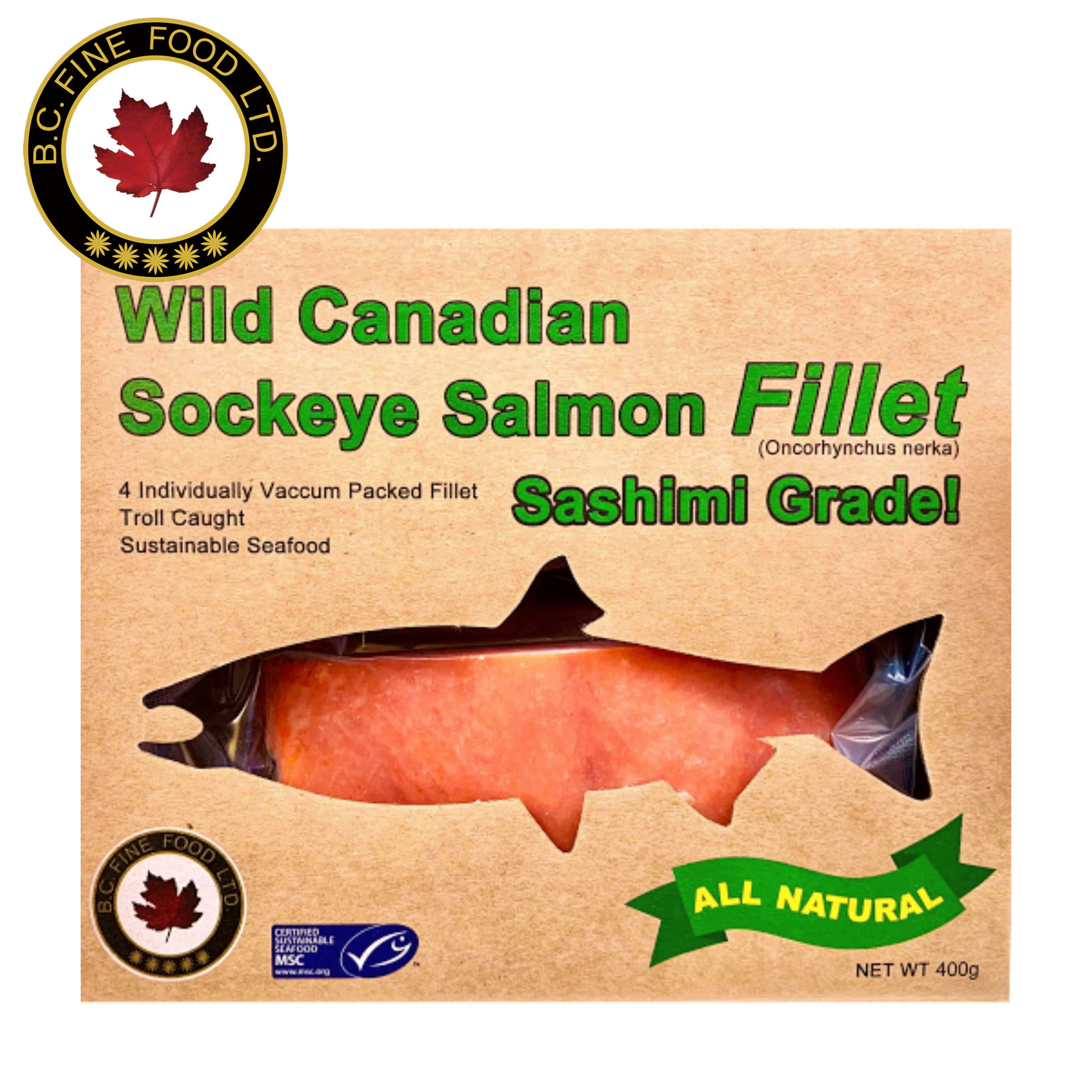 ❄️加拿大 野生刺身級頂級紅三文魚 Canada Wild Caught Sockeye Salmon Fillets (Sashimi grade)