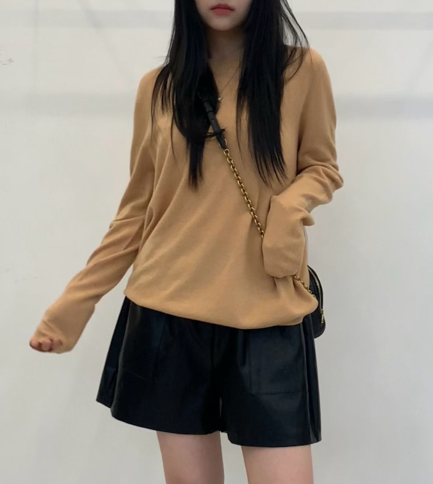 TOP21_12A 一體成型圓領羊絨羊毛TOP (6色)