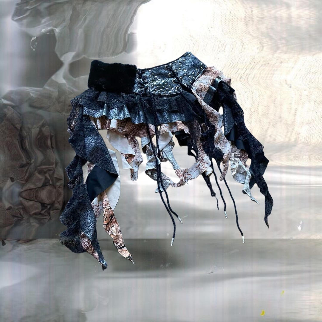 Classic Cyberpunk Handmade Skirt