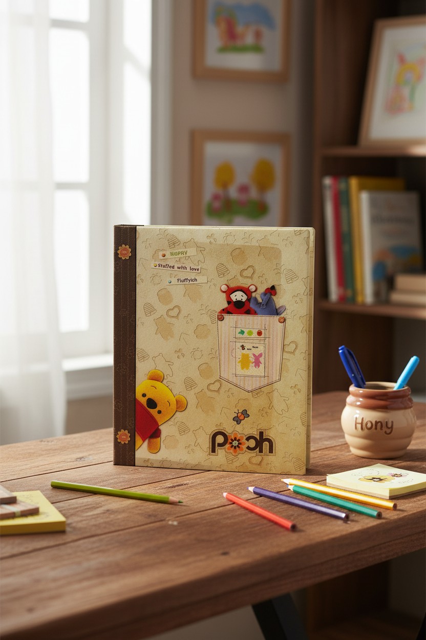 B5 26孔活頁筆記  Winnie the Pooh 維尼熊 (DPNB-262B)