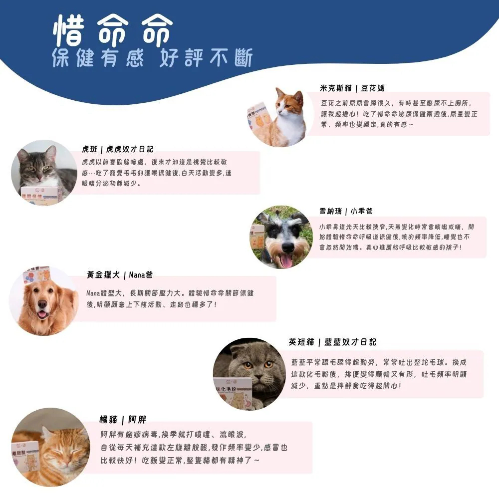 【台灣寵愛毛毛・惜命命關節保健】