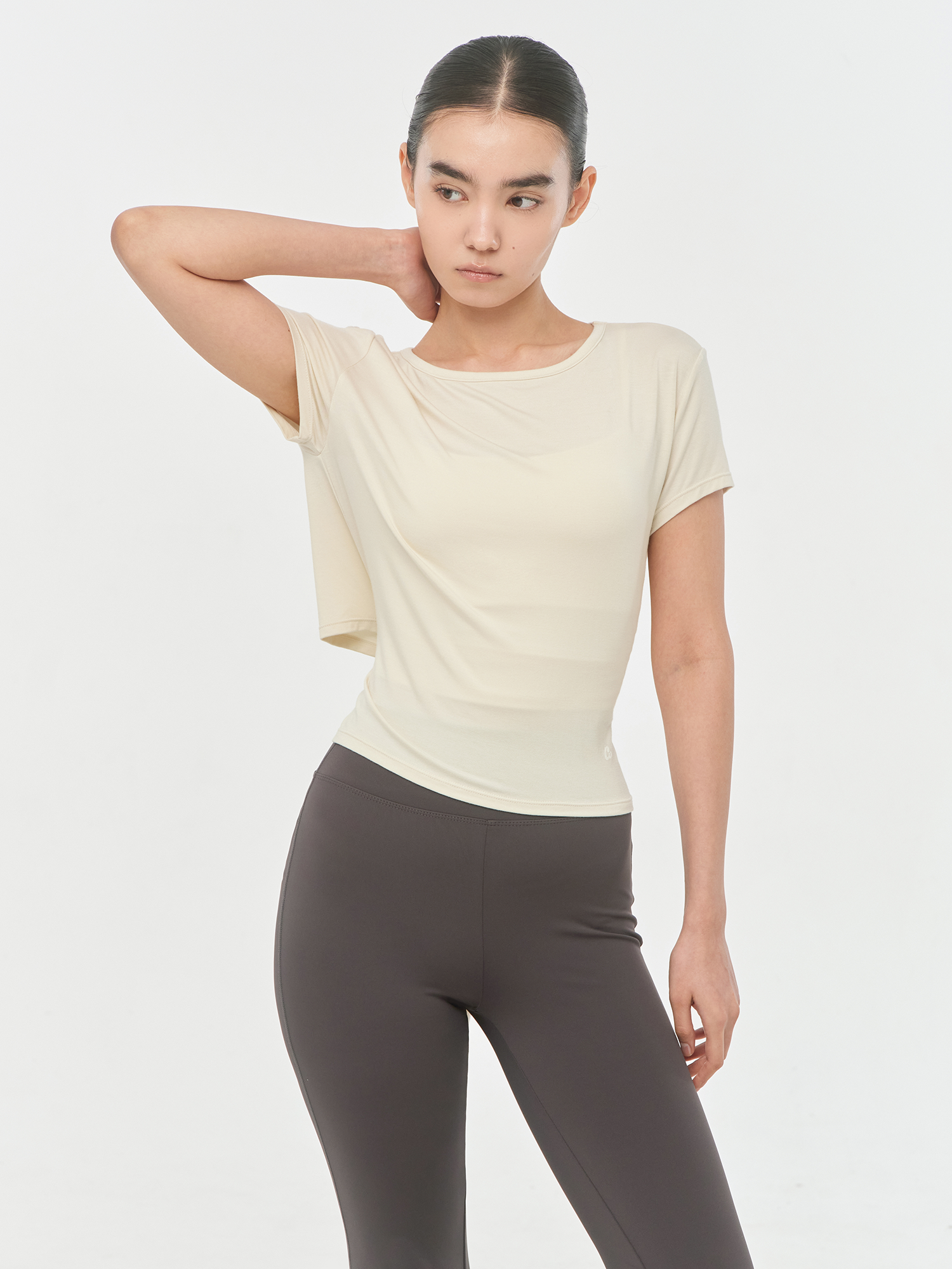 預購_Back strap cover-up short-sleeved T-shirt  by Conch