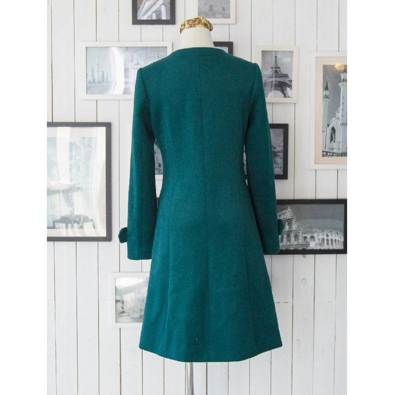 SOLD OUT 1960s MOD Teal Green WInter Coat (FM091)