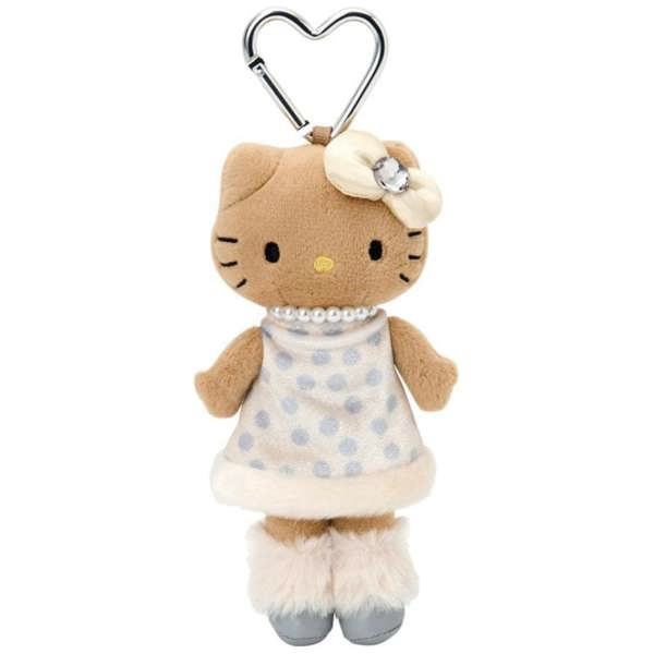 現貨｜Sanrio Hello Kitty 長腿 日版 毛公仔 吊飾 掛件 連心形扣 (KT55-13)