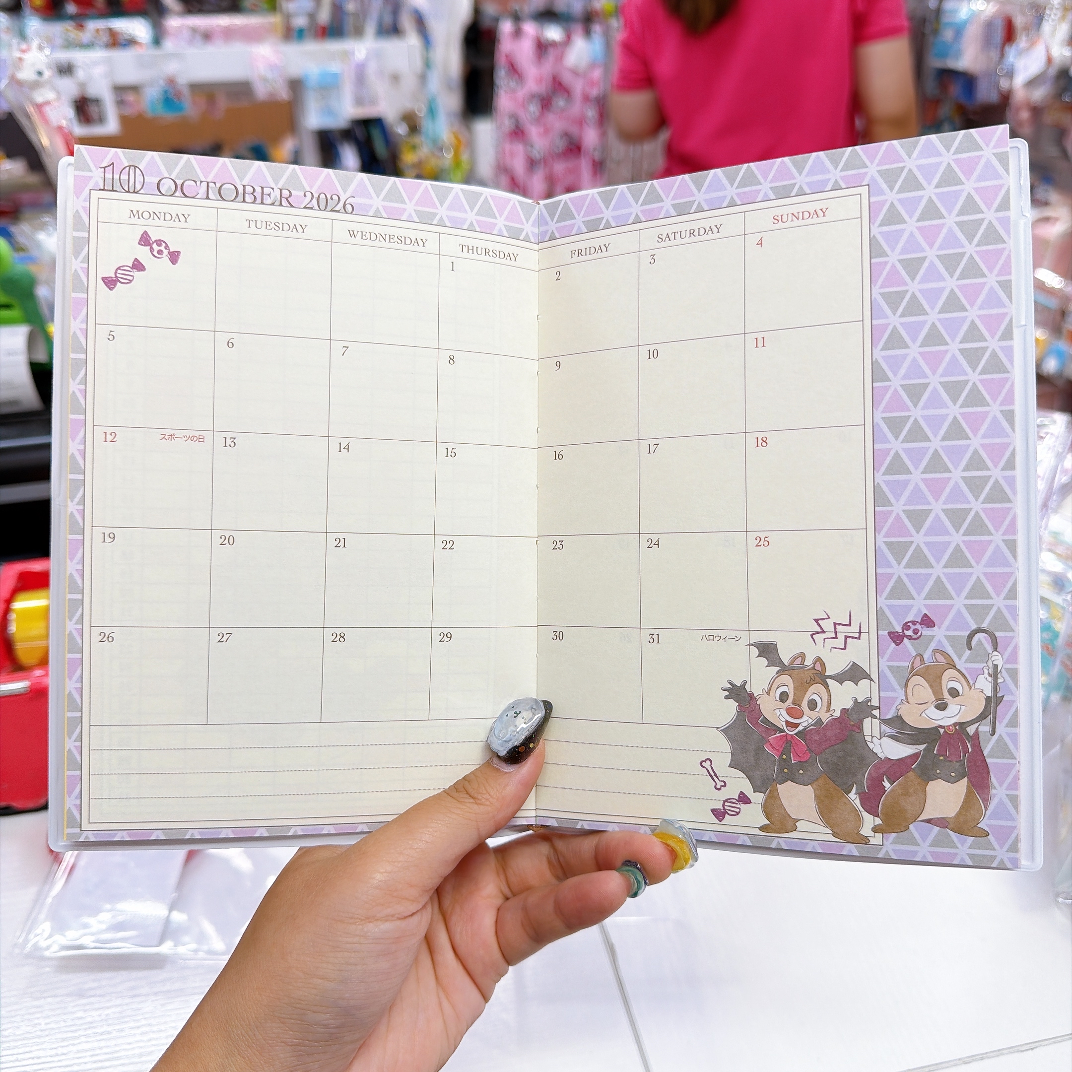 日本直送東京迪士尼史迪仔 chip and dale 鴨嘴獸2027年schedule book 