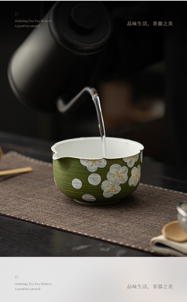 日式抹茶手繪工藝八件套裝