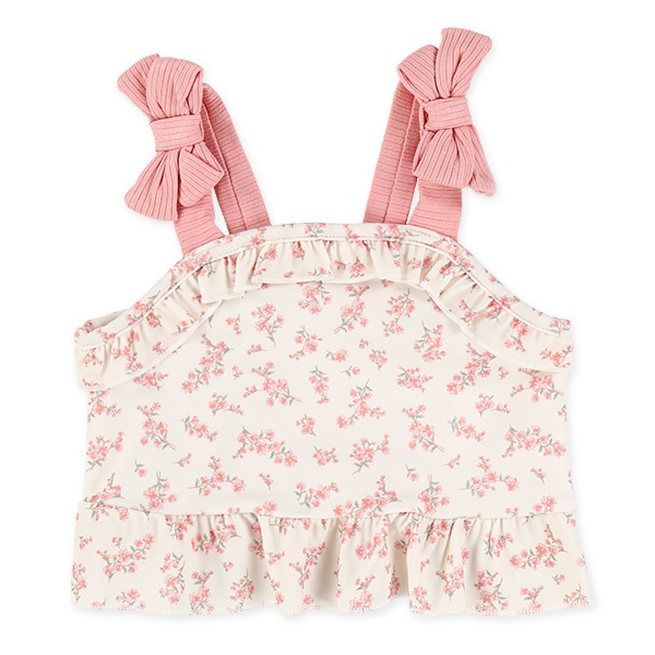 🇯🇵預訂 日本直送🇯🇵兩色吊帶碎花滿印分體泳衣