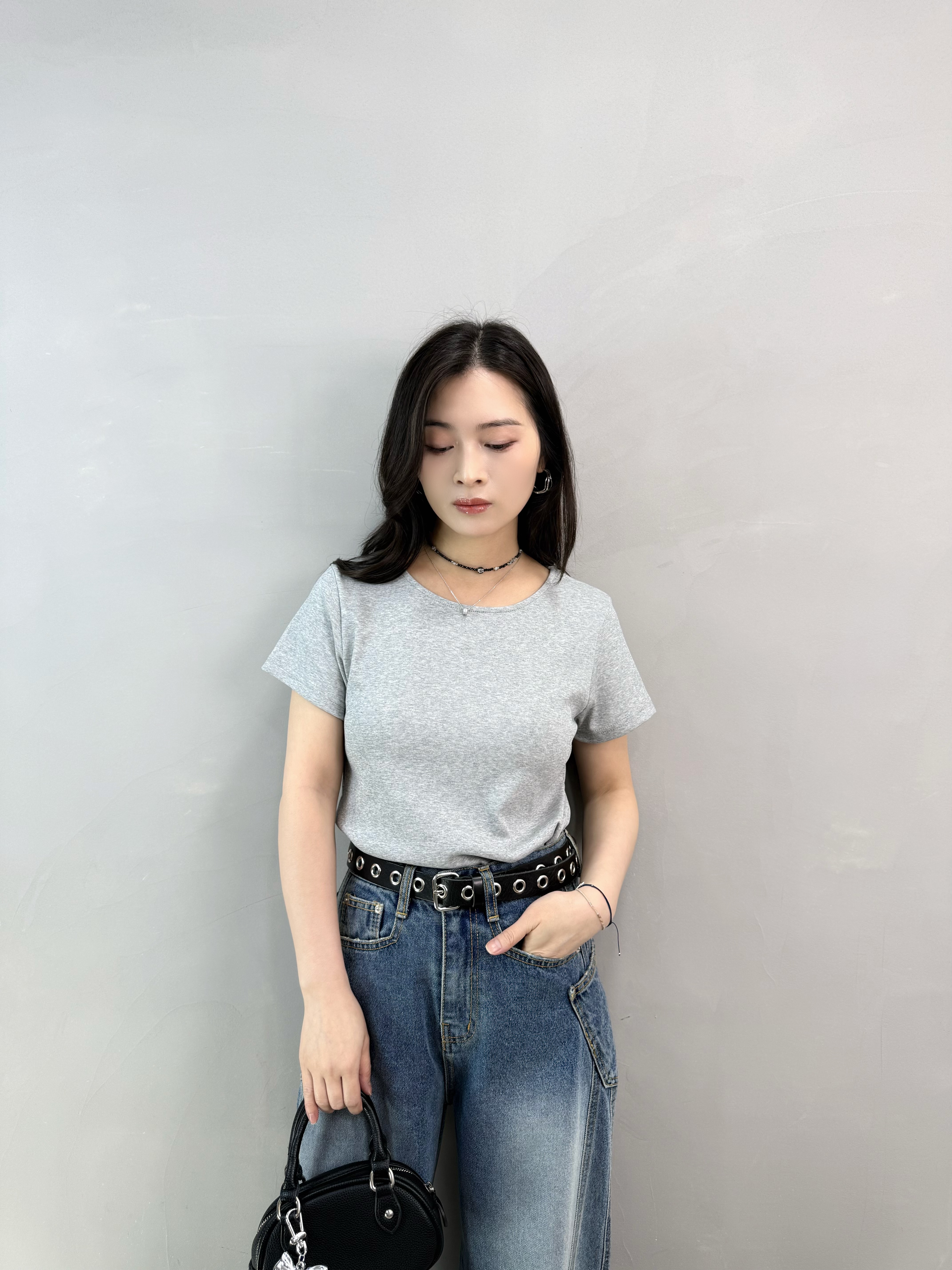 L67 淨色棉Tee