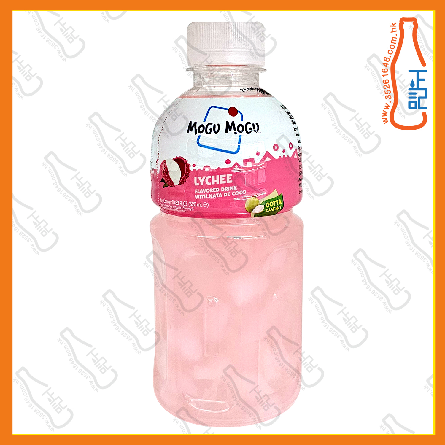 ==MOGU MOGU【荔枝】蒟蒻果粒果汁 320ml x 6支 /份