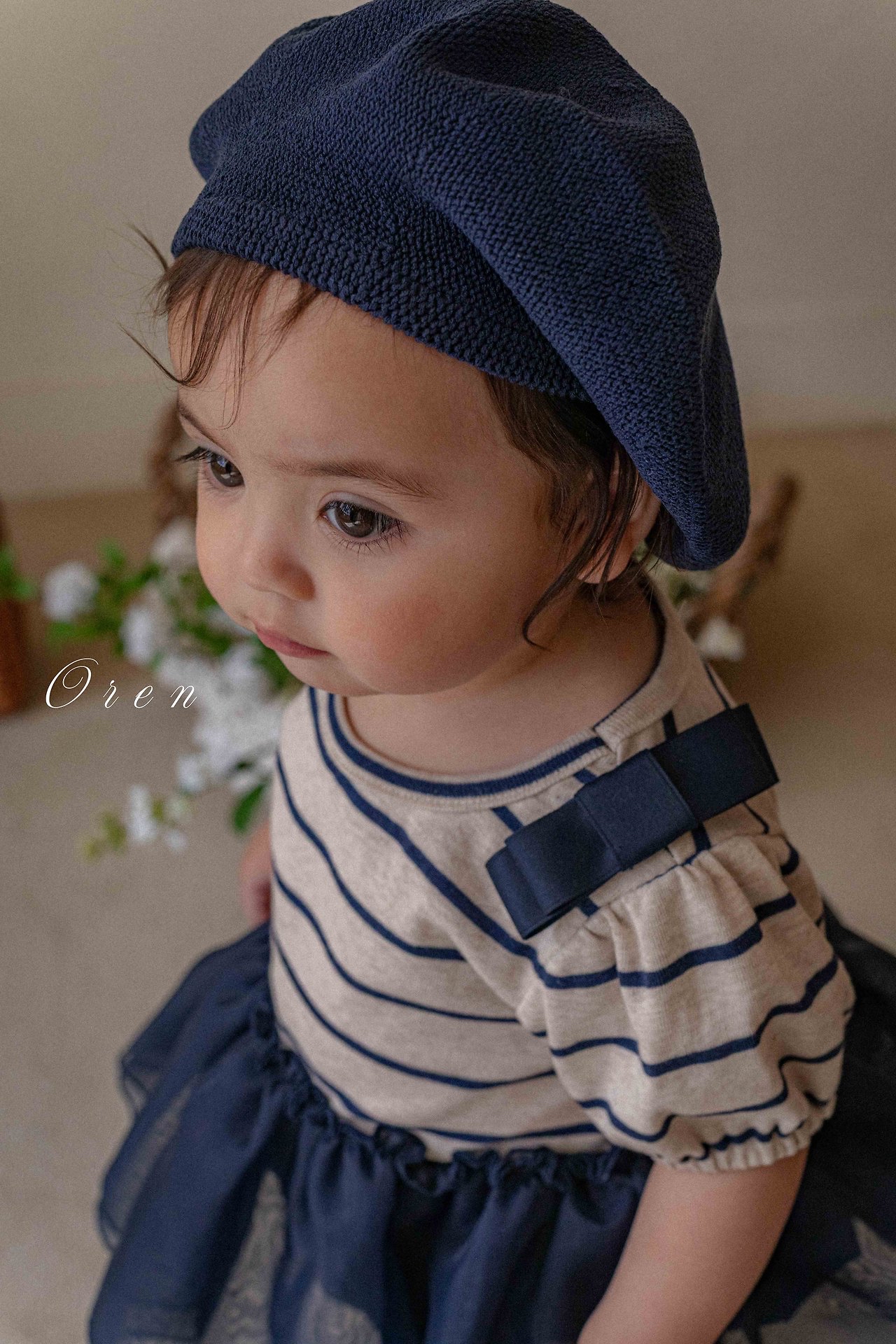 ☀️預訂 韓國直送☀️🇰🇷Oren Claire ST兩色條紋薄紗短袖包屁裙/上下套裝