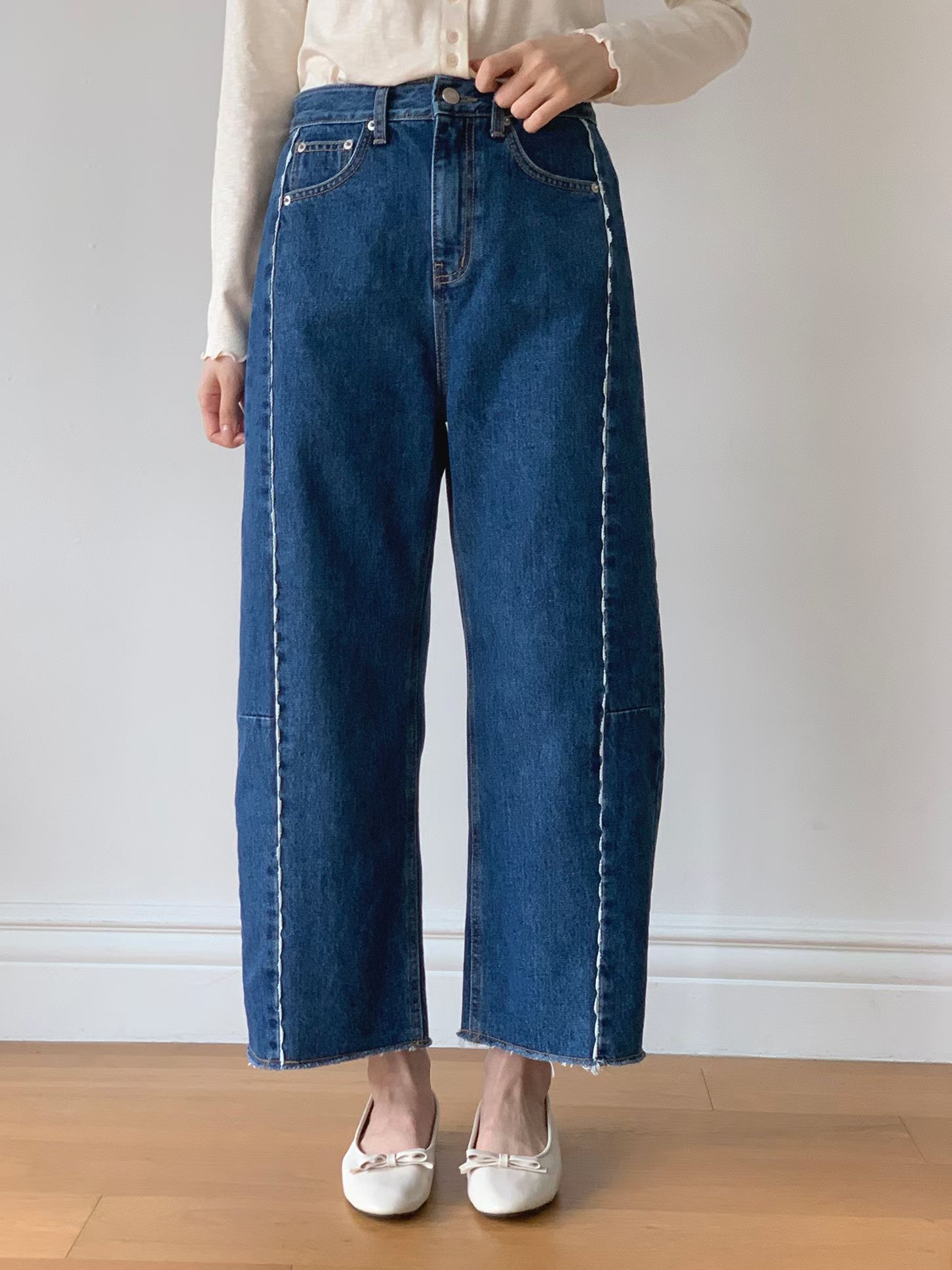 Ruffle 通花邊牛仔褲