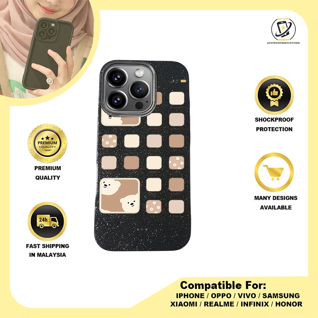 BLING CASE PHONE FOR IPHONE - DESIGN BEAR E