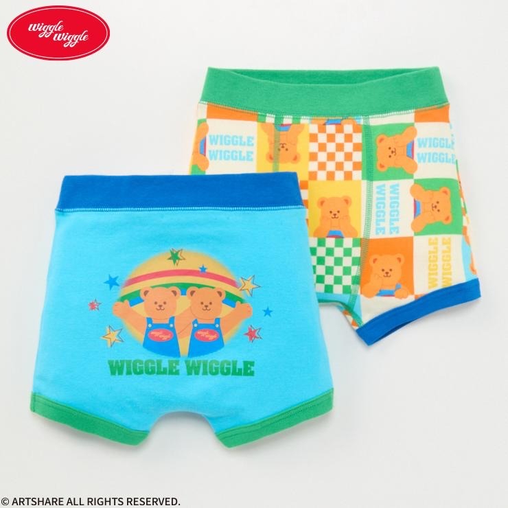🇯🇵限時預訂 日本直送🇯🇵Wiggle Wiggle小熊圖案男童內褲兩件套