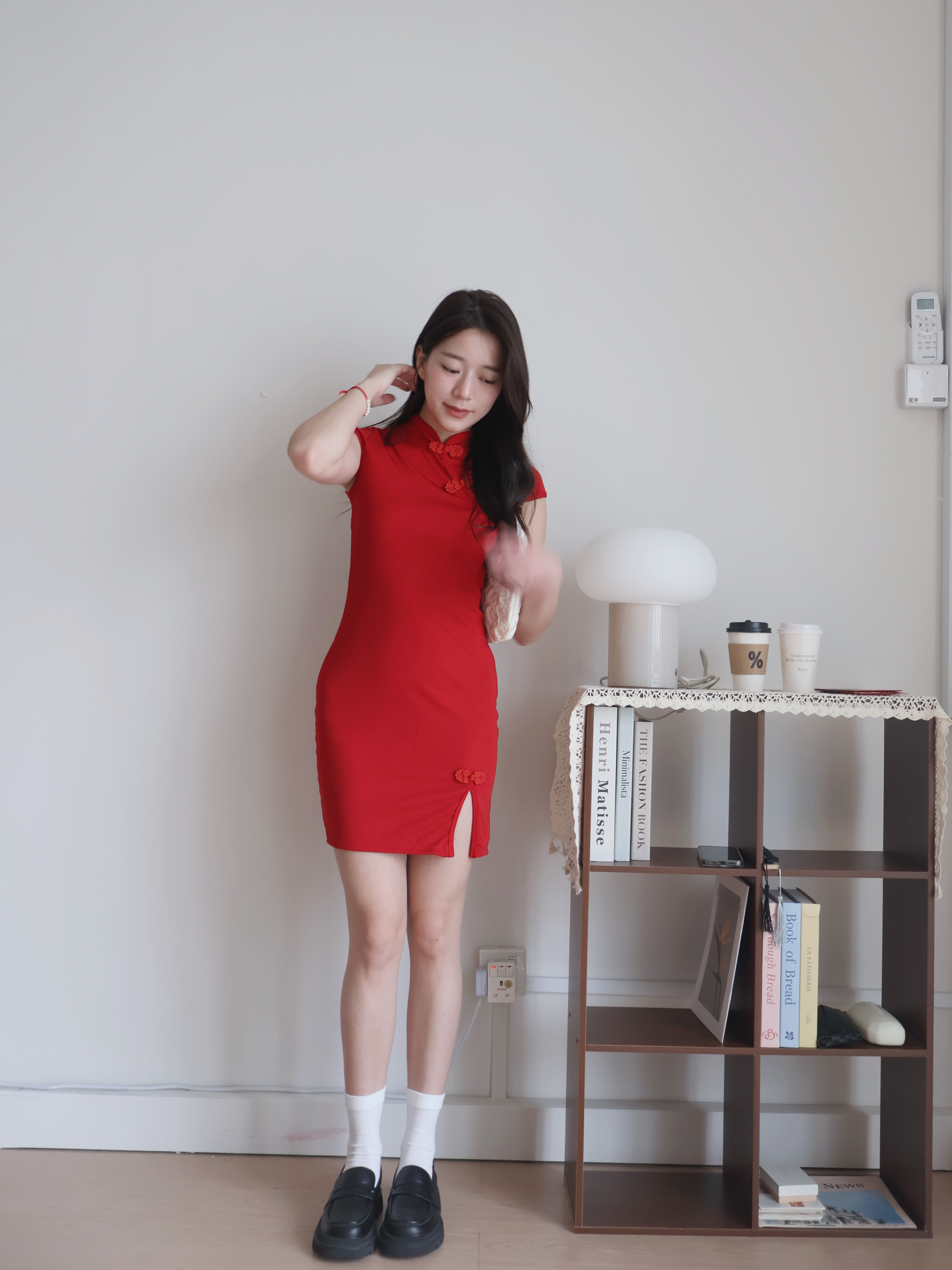 SL28 Red Midi Dress