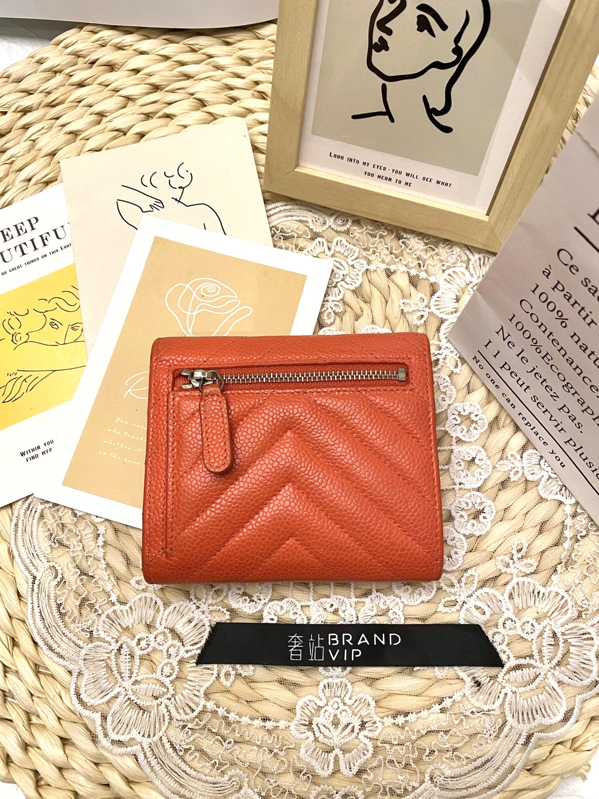 Chanel Classic Caviar Small Flap Wallet