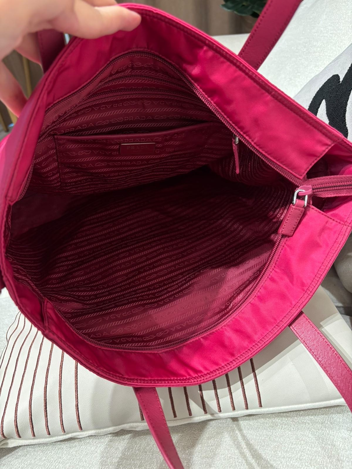 Prada Nylon handbag tote Bag 100%Authentic, 95%new 