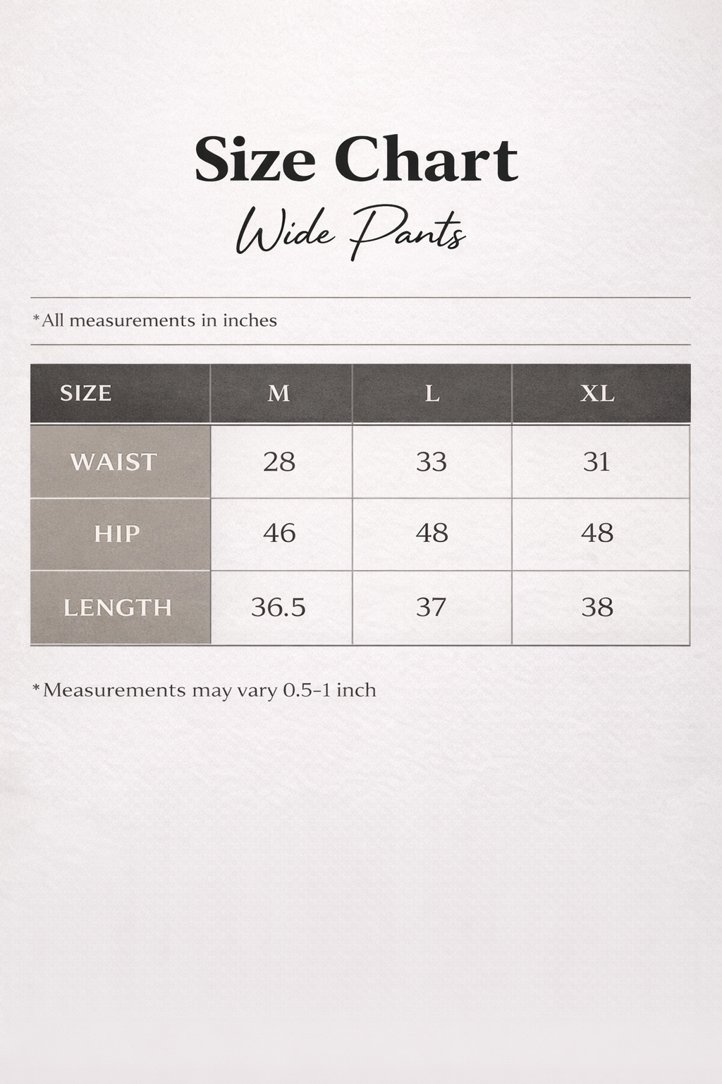 W5019 - Wide Pants