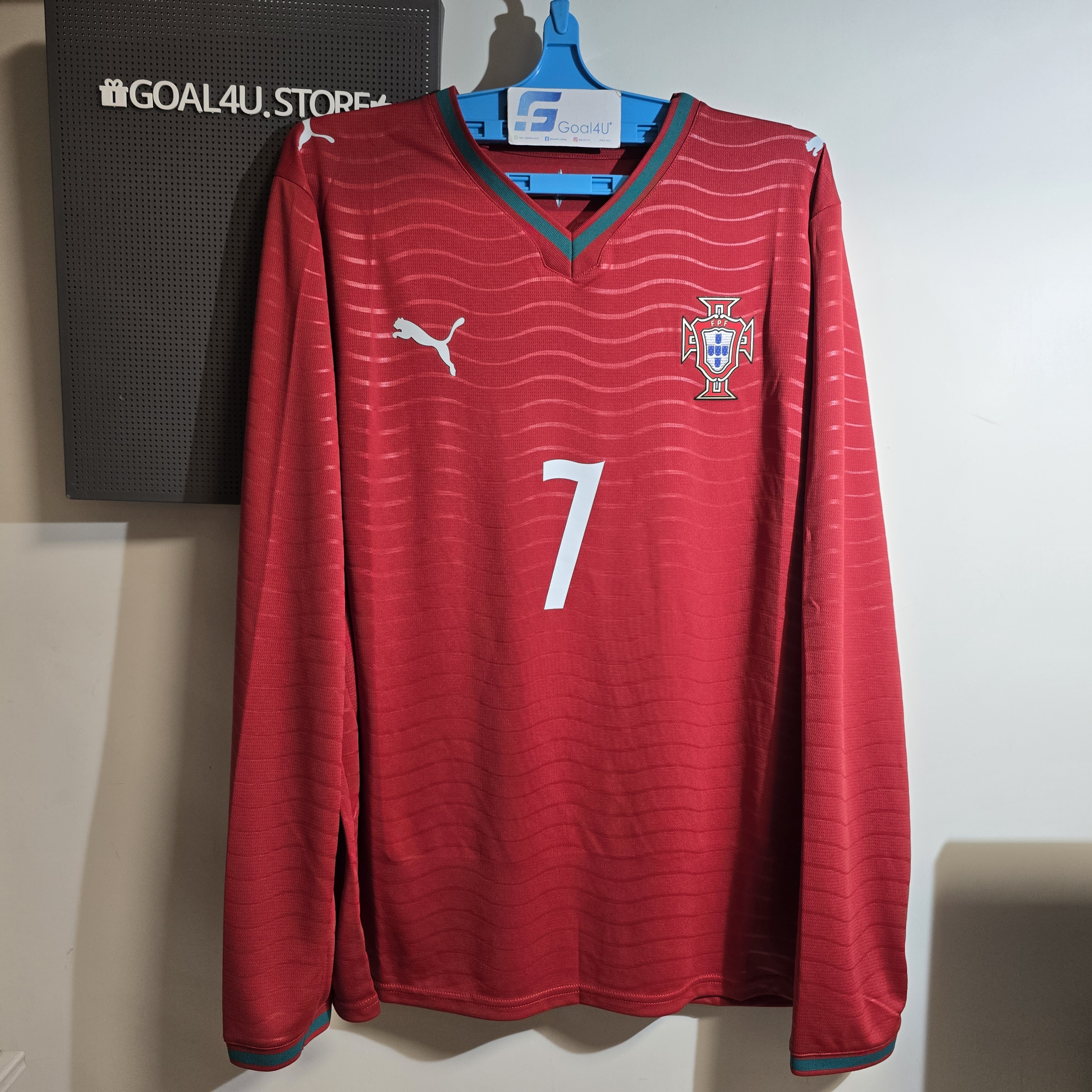 海洋力量 × 戰鬥精神 Puma Portugal 葡萄牙 2026-27 主場長袖球迷版球衣 (可加印字章) 783279