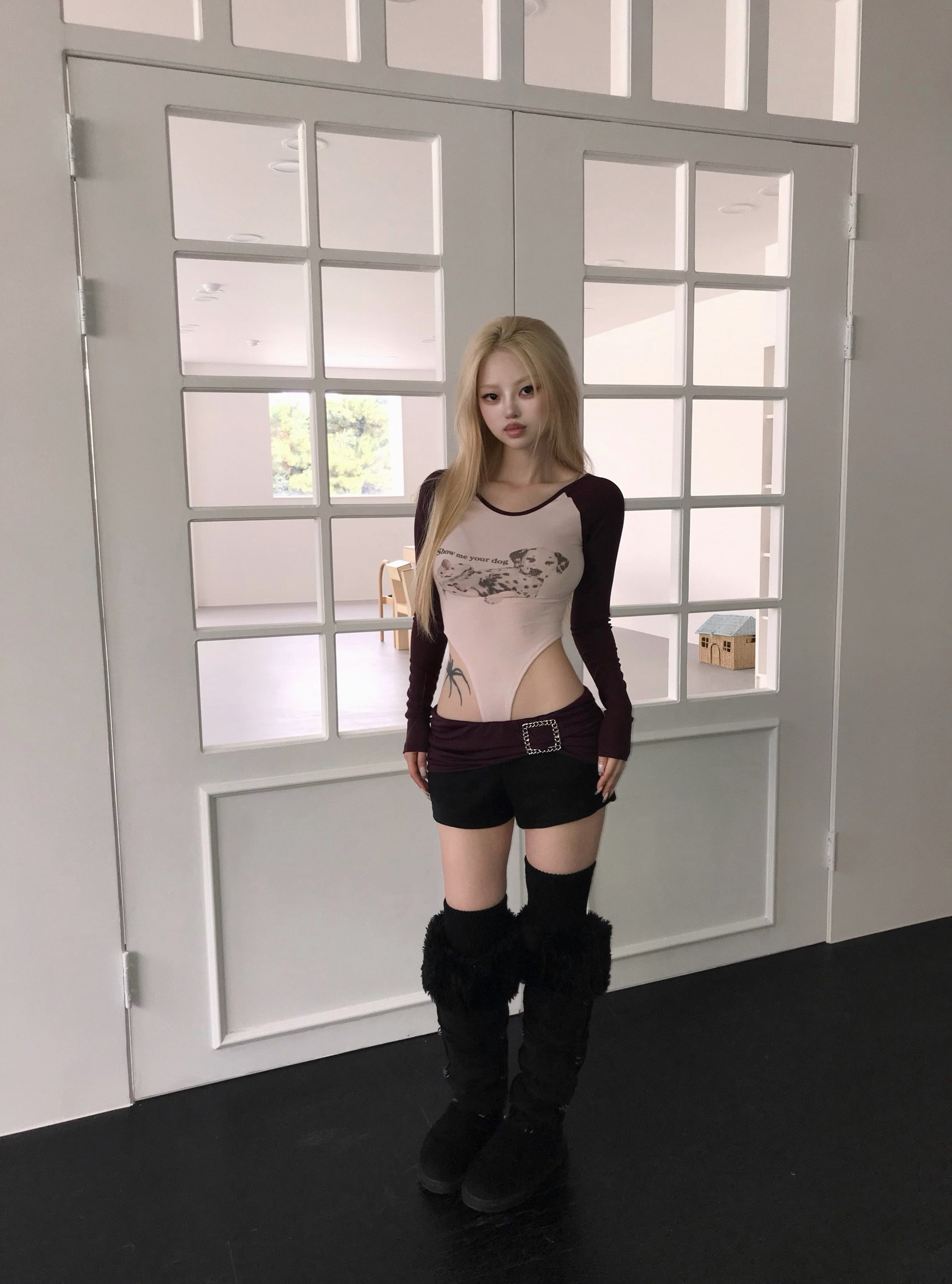 Graphic Raglan Bodysuit