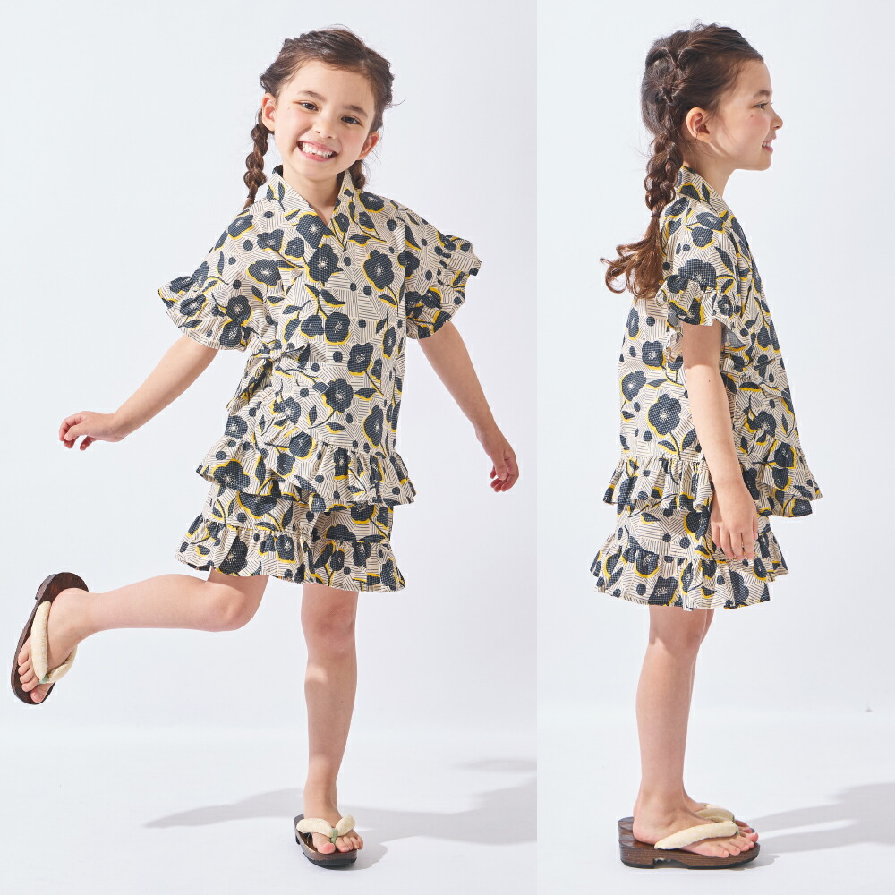 🆕【⭐訂購⭐】🌀 🇯🇵 日本直送 荷葉邊 喇叭袖 碎花 甚平套裝［5款選］ 🌀 [ELDA-0192][260521]