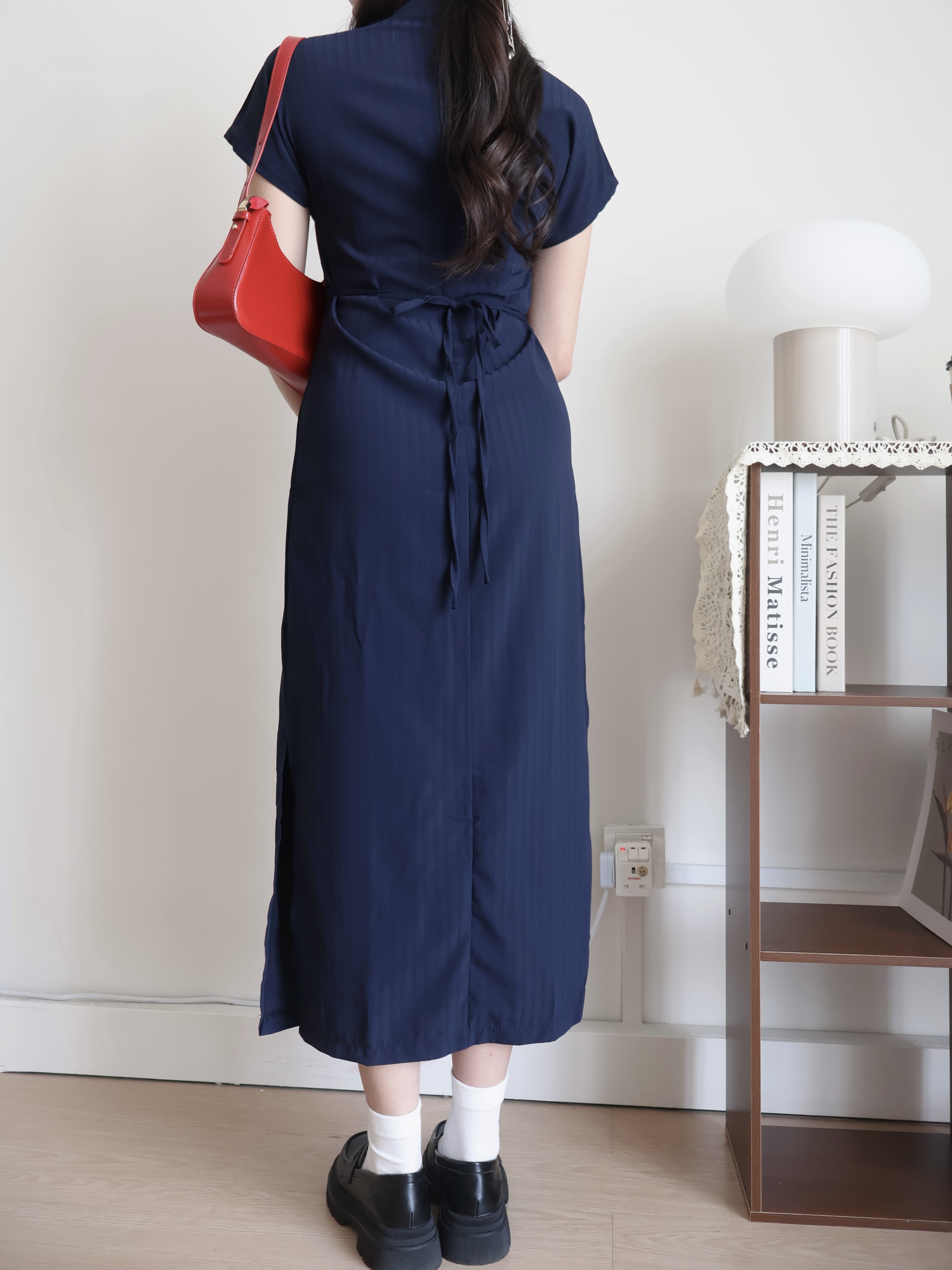 Chris Side-Slit Cheongsam | Blue