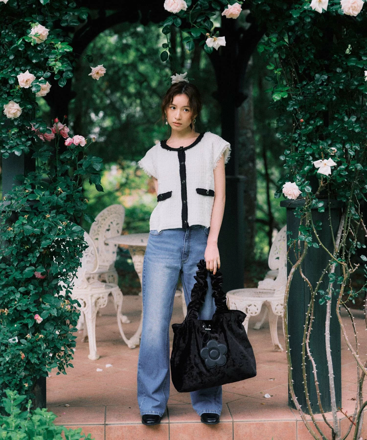 日本預訂📍日本限定VIS x Mary Quant聯乘系列 - 絨面手袋 不包郵 2026年12月中旬出貨