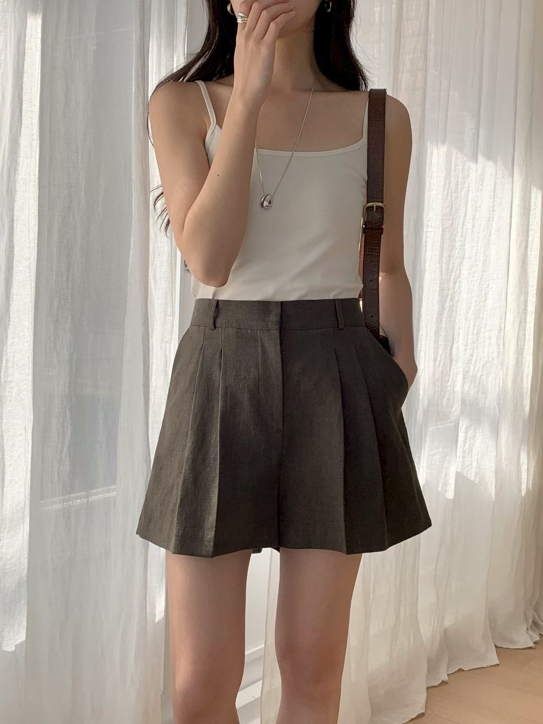 ♥︎Summer Clean-fit Linen Shorts